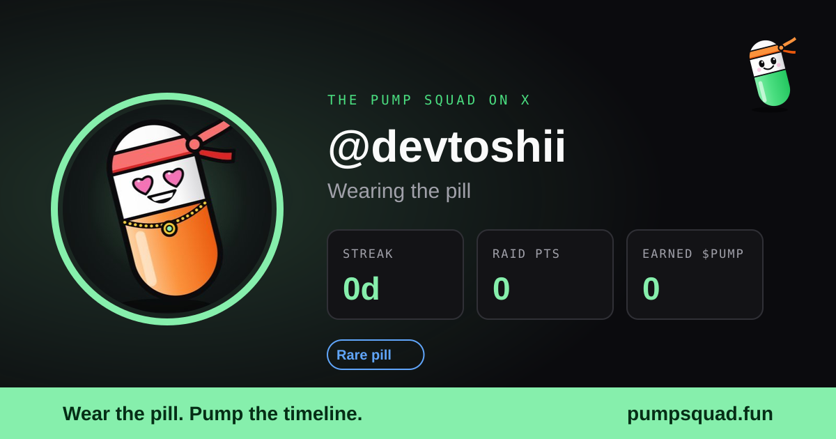 Share card for @devtoshii